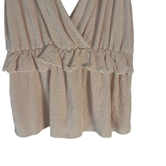 Caution To The Wind Women's Size Small Double V Neck Girly Coquette Top - Picture 3 of 7